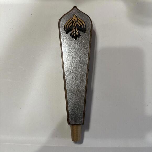 Flying Embers Silver And Wood Beer Tap Handle California - Picture 3 of 6